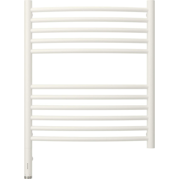 Полотенцесушитель электрический Сунержа Богема 3.0 П11 600x500 мм (выгнутая перемычка) 30-5802-6050 L, белый матовый фото 2