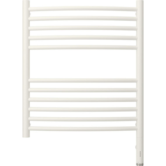 Полотенцесушитель электрический Сунержа Богема 3.0 П11 600x500 мм (выгнутая перемычка) 30-5803-6050 R, белый матовый фото 2