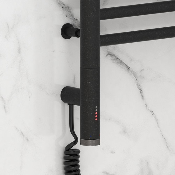 Полотенцесушитель электрический Сунержа Богема 3.0 П16 1000x500 мм (прямая перемычка) 15-5804-1050 L, тёмный титан муар фото 3