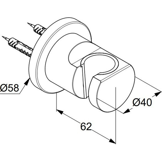 Держатель душевой лейки Kludi Nova Fonte 2055253-15, белый матовый - 2 Держатель душевой лейки Kludi Nova Fonte 2055253-15, белый матовый фото 2