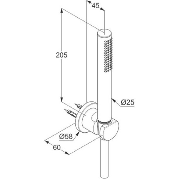 Душевой гарнитур Kludi Nova Fonte Puristic 1S 2085053-15, белый матовый - 2 Душевой гарнитур Kludi Nova Fonte Puristic 1S 2085053-15, белый матовый фото 2