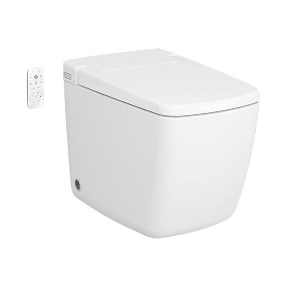 Унитаз-биде приставной безободковый с импульсным смывом VitrA V-Care Prime 7232B403-6217 с крышкой микролифт фото 