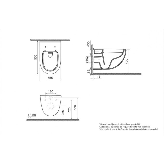 Унитаз подвесной безободковый Vitra S40 7759B003-0075 фото 5