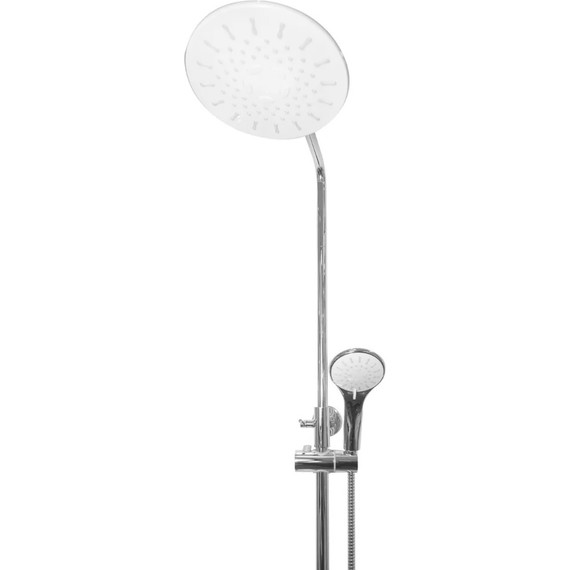 Душевая стойка Haiba HB24804, белый/хром - 2 Душевая стойка Haiba HB24804, белый/хром фото 2