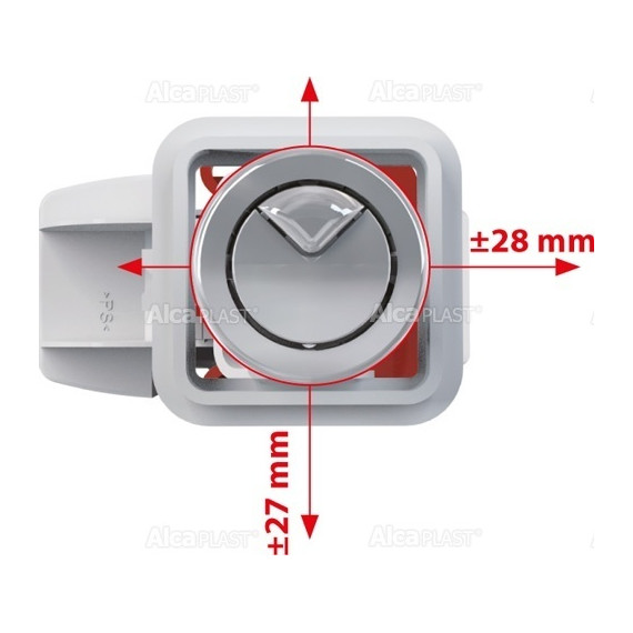 Выпускной комплект Alcadrain SA08ASK 1/2'' CHROM фото 2