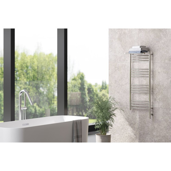 Полотенцесушитель электрический Сунержа Богема с полкой 3.0 П16 1000x400 мм (прямая перемычка) 00-5807-1040 R фото 4