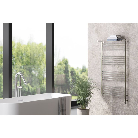 Полотенцесушитель электрический Сунержа Богема с полкой 3.0 П20 1200x600 мм (прямая перемычка) 00-5807-1260 R фото 4