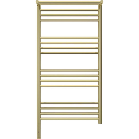 Полотенцесушитель электрический Сунержа Богема с полкой 3.0 П16 1000x500 мм (прямая перемычка) 020-5806-1050 L, шампань фото 2