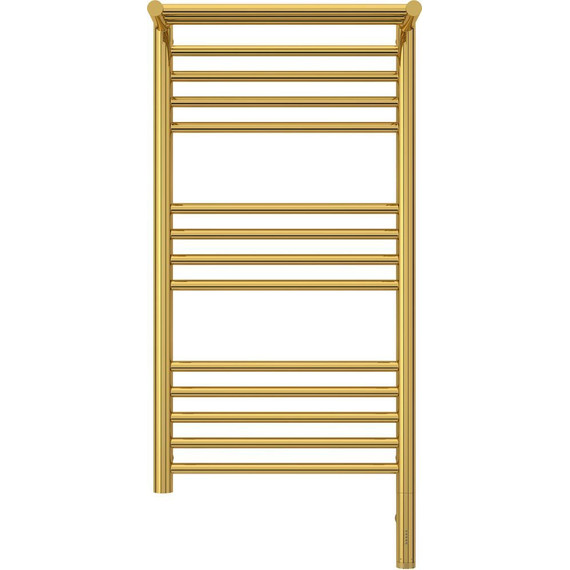 Полотенцесушитель электрический Сунержа Богема с полкой 3.0 П14 800x400 мм (прямая перемычка) 03-5807-8040 R, золото фото 2