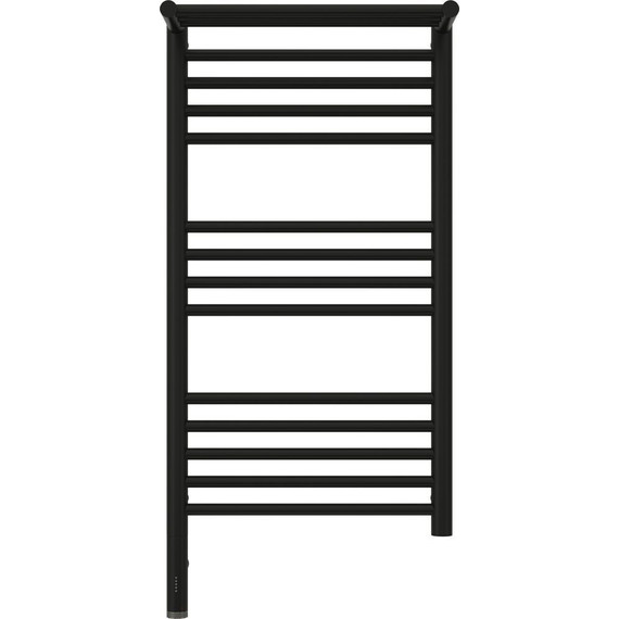 Полотенцесушитель электрический Сунержа Богема с полкой 3.0 П14 800x400 мм (прямая перемычка) 31-5806-8040 L, чёрный матовый фото 2