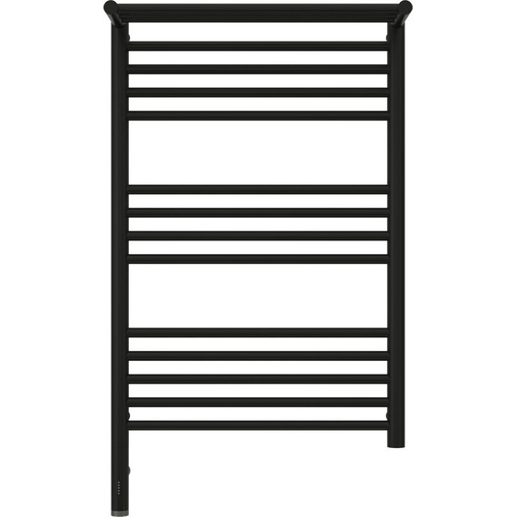 Полотенцесушитель электрический Сунержа Богема с полкой 3.0 П14 800x500 мм (прямая перемычка) 31-5806-8050 L, чёрный матовый фото 2