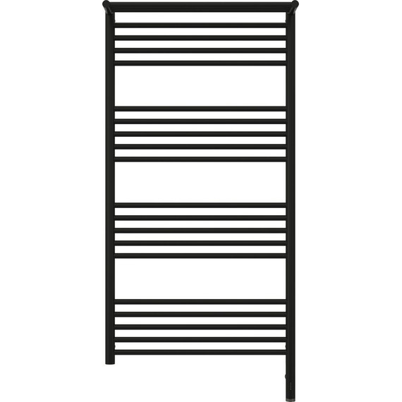Полотенцесушитель электрический Сунержа Богема с полкой 3.0 П20 1200x600 мм (прямая перемычка) 31-5807-1260 R, чёрный матовый фото 2