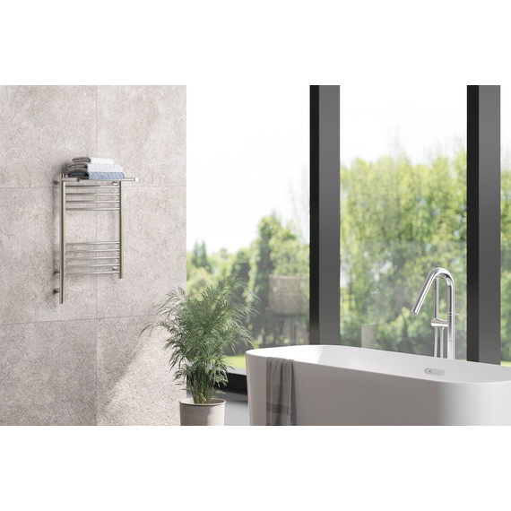 Полотенцесушитель электрический Сунержа Богема с полкой 3.0 П10 600x400 мм (прямая перемычка) 00-5806-6040 L фото 4