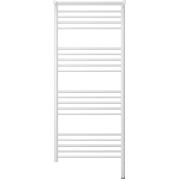 Полотенцесушитель электрический Сунержа Богема с полкой 3.0 П20 1200x500 мм (прямая перемычка) 12-5807-1250 R, белый фото 2