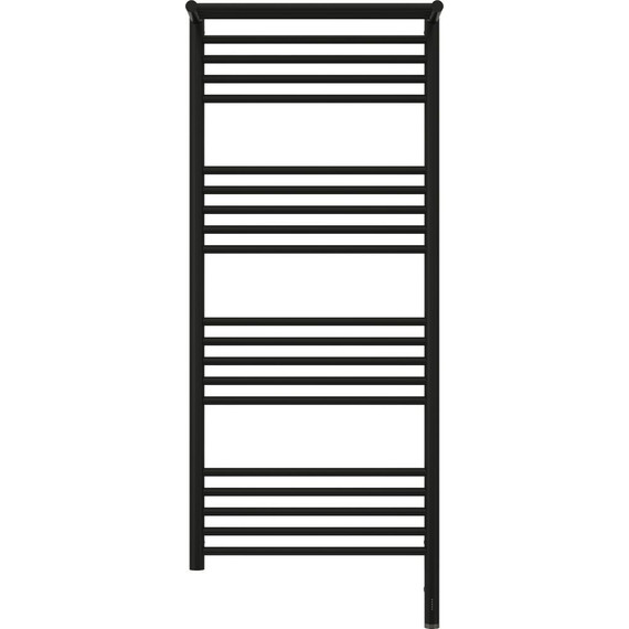 Полотенцесушитель электрический Сунержа Богема с полкой 3.0 П20 1200x500 мм (прямая перемычка) 31-5807-1250 R, чёрный матовый фото 2