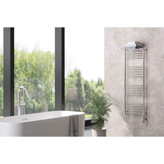 Полотенцесушитель электрический Сунержа Богема с полкой 3.0 П20 1200x400 мм (прямая перемычка) 00-5807-1240 R фото 4