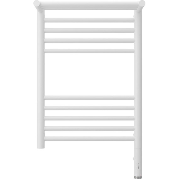 Полотенцесушитель электрический Сунержа Богема с полкой 3.0 П10 600x400 мм (прямая перемычка) 30-5807-6040 R, белый матовый фото 2