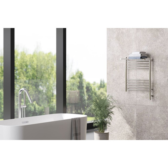 Полотенцесушитель электрический Сунержа Богема с полкой 3.0 П10 600x500 мм (прямая перемычка) 00-5807-6050 R фото 4