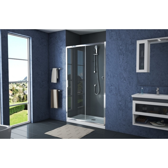 Душевая дверь Bravat Drop 120 см, BD120.4100A, хром/прозрачное - 4 Душевая дверь Bravat Drop 120 см, BD120.4100A, хром/прозрачное фото 4