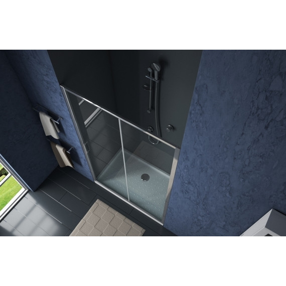 Душевая дверь Bravat Drop 120 см, BD120.4100A, хром/прозрачное - 5 Душевая дверь Bravat Drop 120 см, BD120.4100A, хром/прозрачное фото 5