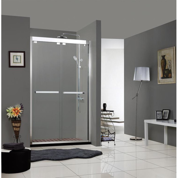 Душевая дверь Bravat Stream 120 см, BD120.4203S, хром/прозрачное фото 4