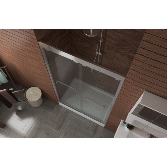 Душевая дверь Bravat Stream 120 см, BD120.4203S, хром/прозрачное фото 5