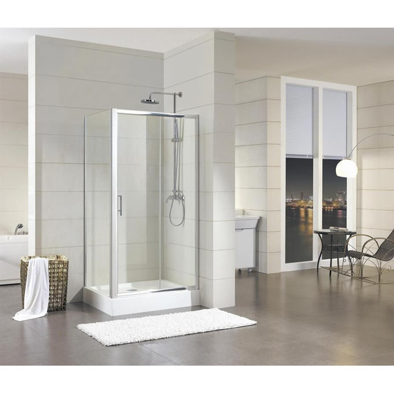 Душевое ограждение Bravat Drop 120х80 см, BS120.3100A, хром/прозрачное - 3 Душевое ограждение Bravat Drop 120х80 см, BS120.3100A, хром/прозрачное фото 3