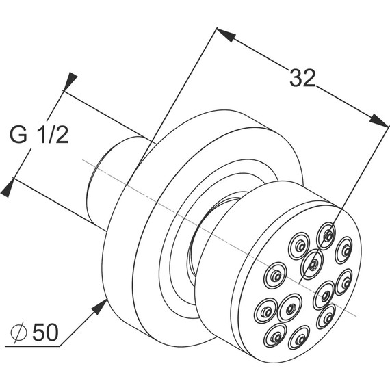 Боковая форсунка Kludi Fizz 6708305-00 фото 3