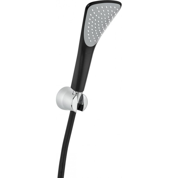 Душевой гарнитур Kludi Fizz 1S 6765087-00, черный матовый/хром фото 