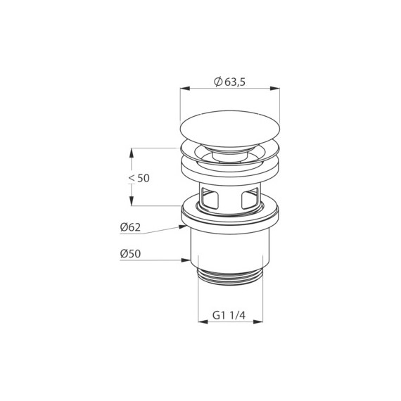 Донный клапан Kludi 1042405-00 фото 2