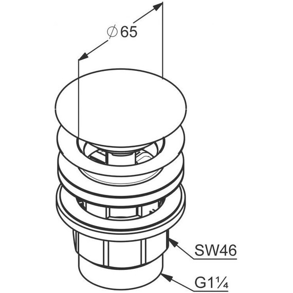 Донный клапан Kludi 1042605-00 фото 2