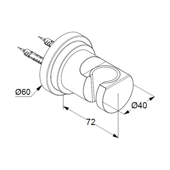 Держатель душевой лейки Kludi Nova Fonte 2055205-25 фото 2