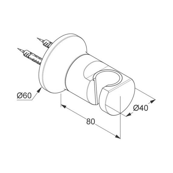 Держатель душевой лейки Kludi Nova Fonte 2055205-35 фото 2