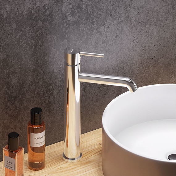 Смеситель для раковины высокий Damixa Scandinavian Pure 360250000, Цвет производителя: хром фото 3