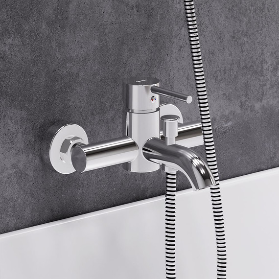 Смеситель для ванны Damixa Scandinavian Pure 361000000, Цвет производителя: хром фото 3