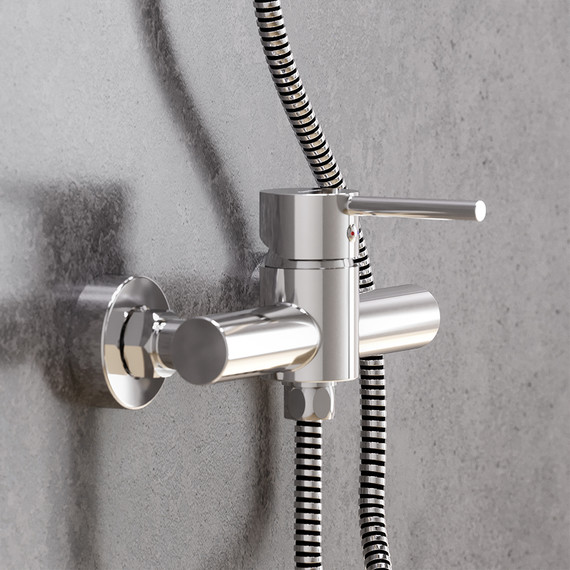 Смеситель для душа Damixa Scandinavian Pure 362000000, Цвет производителя: хром фото 2