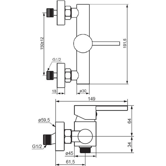 Смеситель для душа Damixa Scandinavian Pure 362000300, черный, Цвет производителя: чёрный фото 4