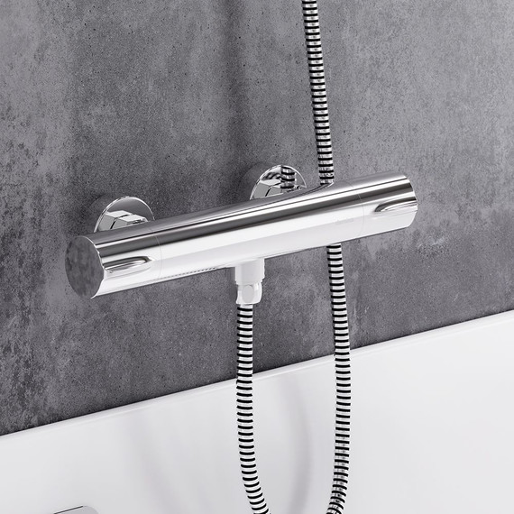 Смеситель для душа с термостатом Damixa Scandinavian Pure 366000000, Цвет производителя: хром фото 3