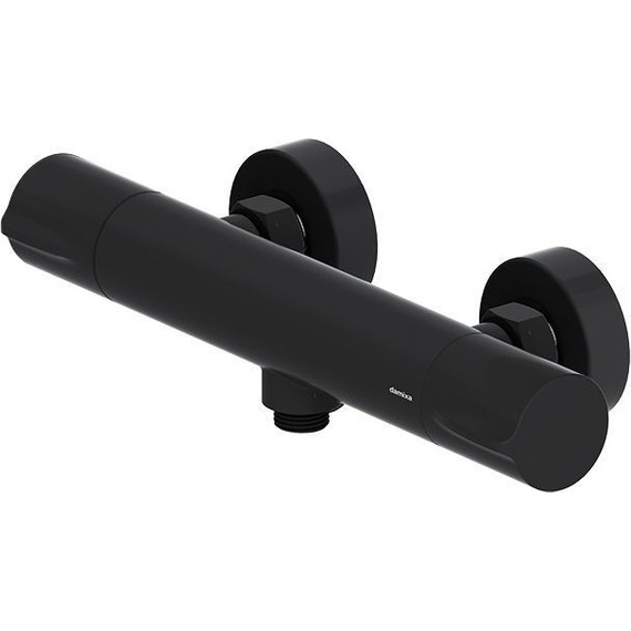 Смеситель для душа с термостатом Damixa Scandinavian Pure 366000300, черный, Цвет производителя: чёрный фото 