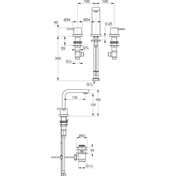 Смеситель для раковины Kludi Zenta 383930575 - 3 Смеситель для раковины Kludi Zenta 383930575 фото 3