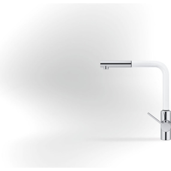 Смеситель для кухни Kludi L-Ine 408519375, белый матовый/хром фото 2