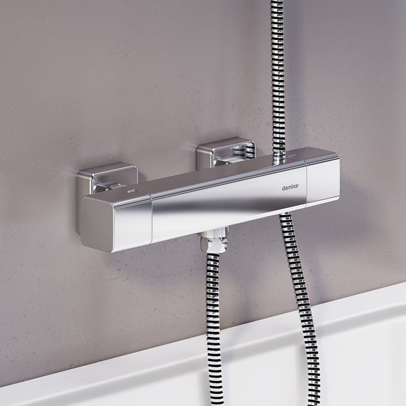 Смеситель для душа с термостатом Damixa Gala 536000000, Цвет производителя: хром фото 3