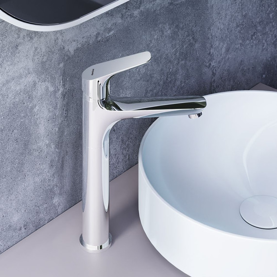 Смеситель для раковины высокий Damixa Jupiter 770250001, Цвет производителя: хром - 4 Смеситель для раковины высокий Damixa Jupiter 770250001, Цвет производителя: хром фото 4