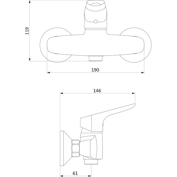 Смеситель для душа Damixa Jupiter 772000001 фото 4