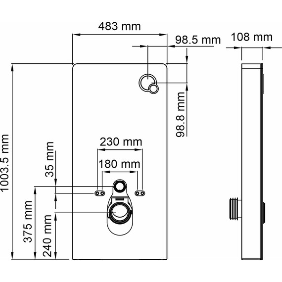 Инсталляция для унитаза WasserKraft Naab 86TLT.040.PE.WH - 5 Инсталляция для унитаза WasserKraft Naab 86TLT.040.PE.WH фото 5