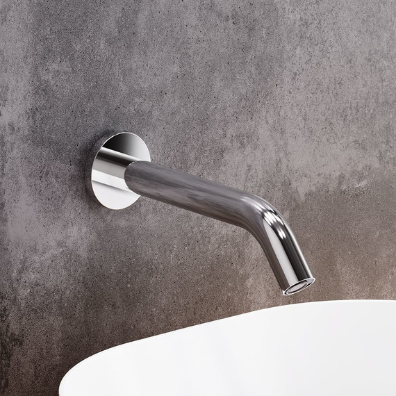 Смеситель для раковины настенный сенсорный Damixa Scandinavian Pure 360270000, Цвет производителя: хром фото 3