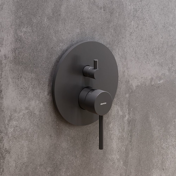 Смеситель для ванны Damixa Scandinavian Pure 367100300, черный, Цвет производителя: чёрный фото 3