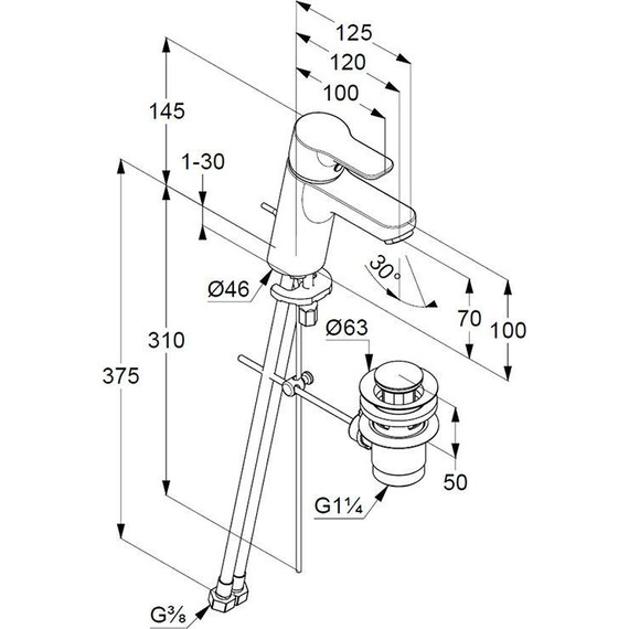 Смеситель для раковины Kludi Pure&Easy 373820565 - 6 Смеситель для раковины Kludi Pure&Easy 373820565 фото 6