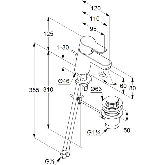 Смеситель для раковины Kludi Pure&Easy 373850565 - 4 Смеситель для раковины Kludi Pure&Easy 373850565 фото 4