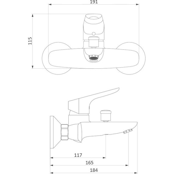 Смеситель для ванны Damixa Jupiter 771000301, черный, Цвет производителя: чёрный фото 5